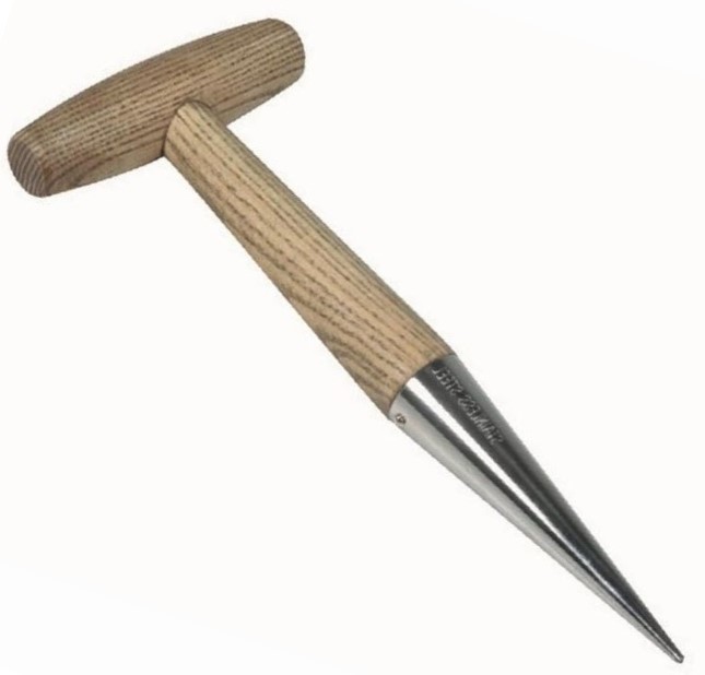Pflanzholz T-Griff Edelstahl