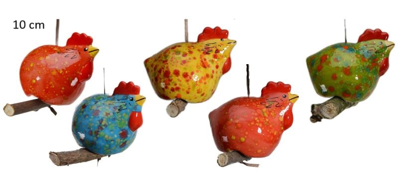 Keramik Huhn run ca10cm 37223 - Produktbild 1