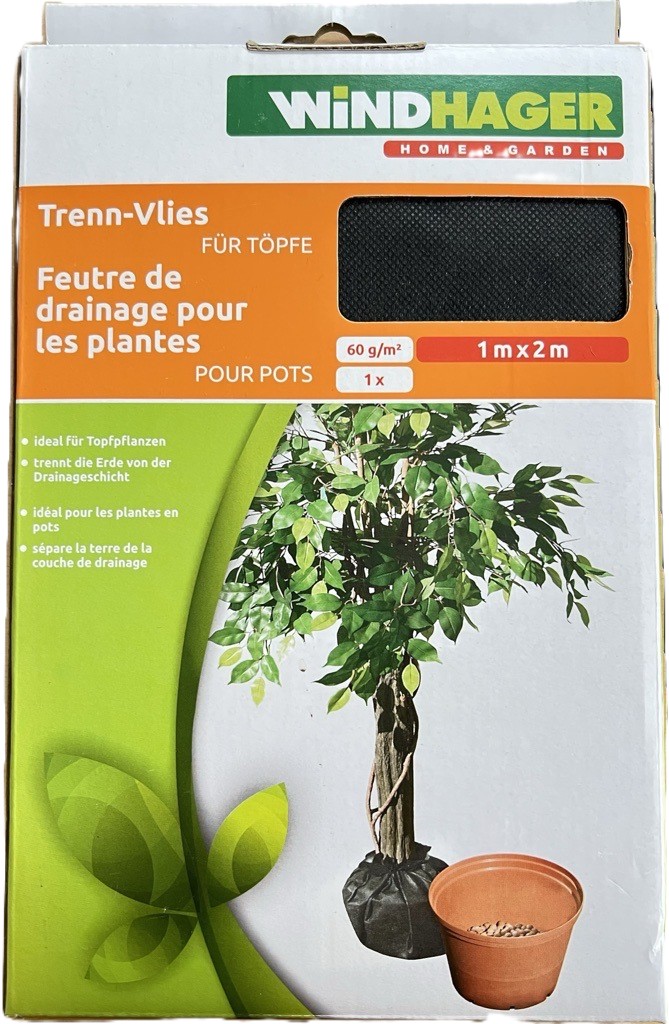 Windhager, Trenn-Vlies für Töpfe 2x1m