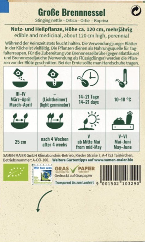 Bio Brennnessel, Große - Produktbild 2