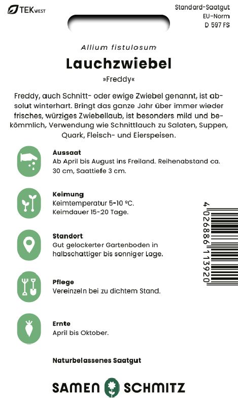 Lauchzwiebeln, Winterhecke Freddy - Produktbild 2
