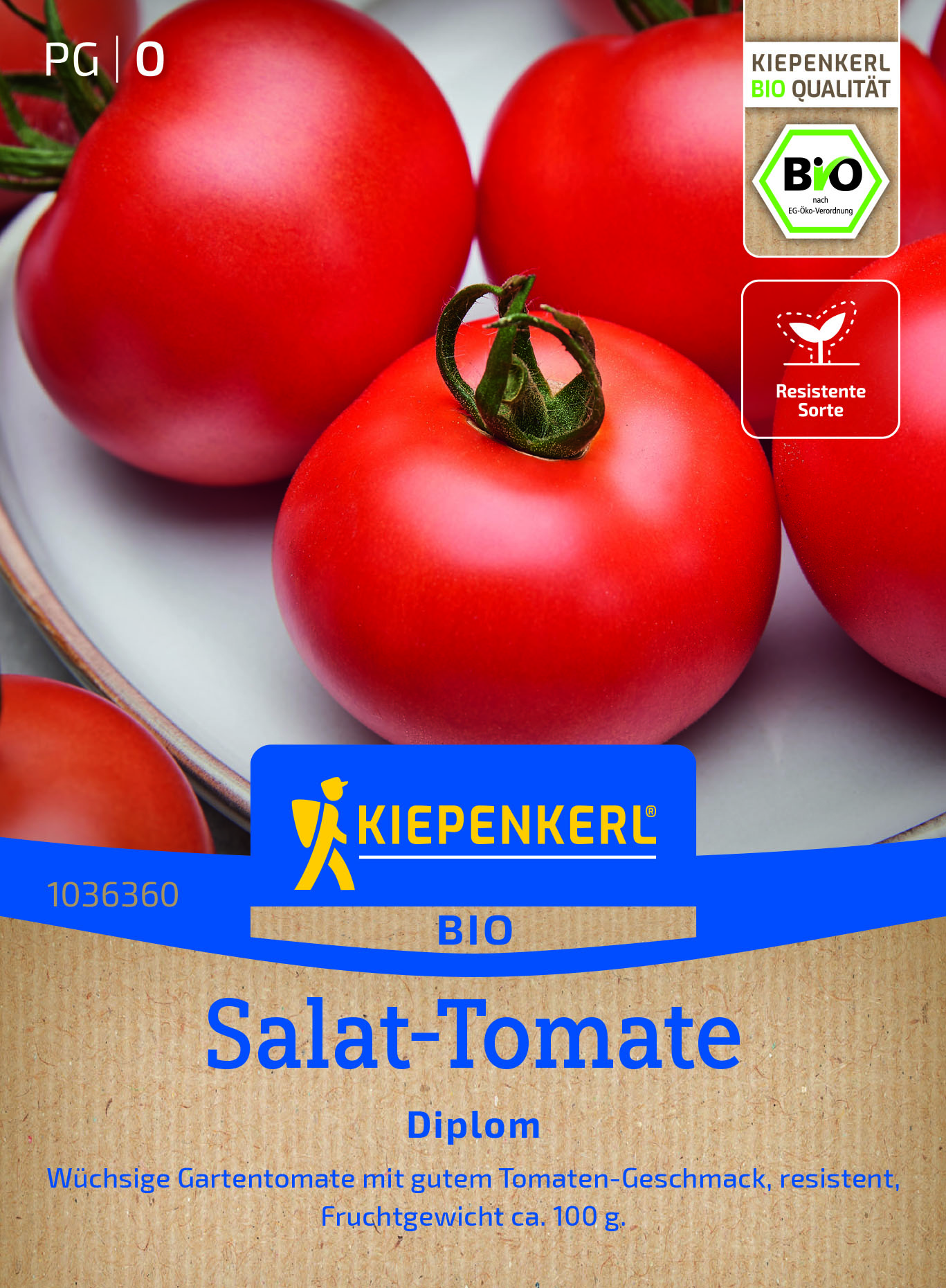 Bio Tomate, Rundfrucht F1