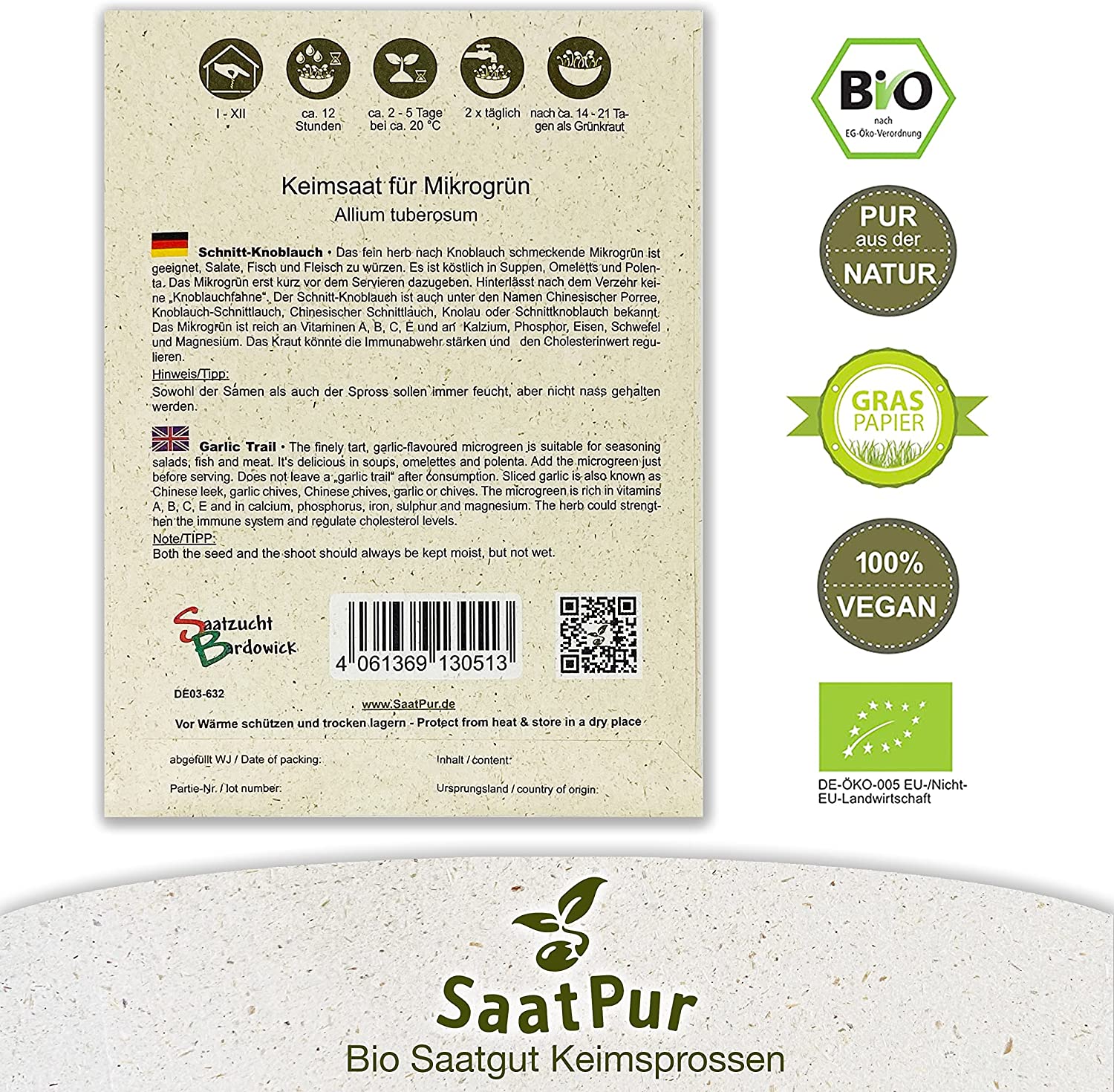 Keimsprossen Schnitt-Knoblauch - Produktbild 2