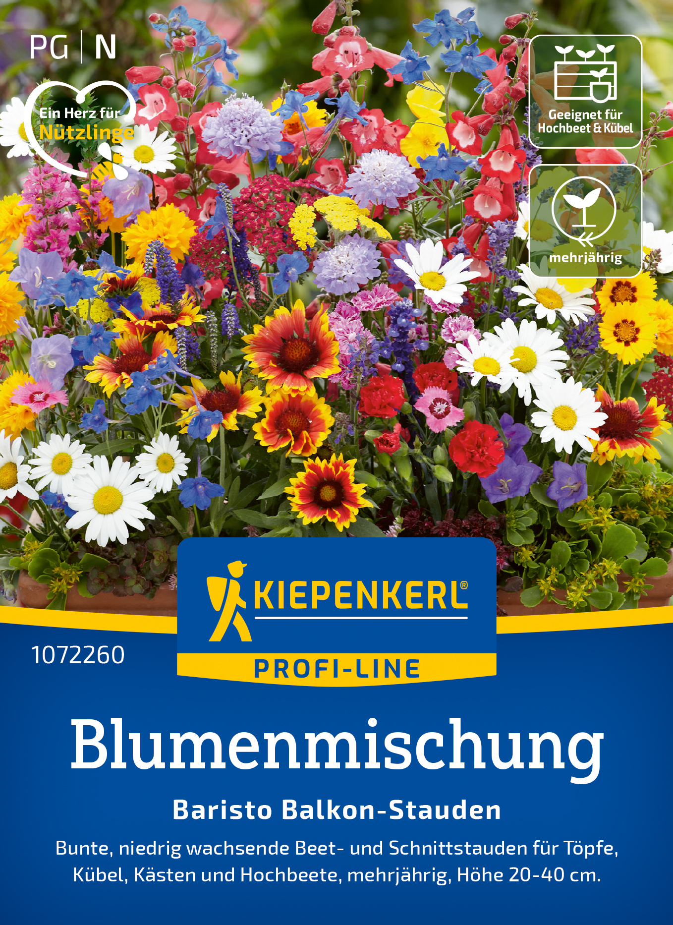 Blumenmischung Balkon Stauden Baristo